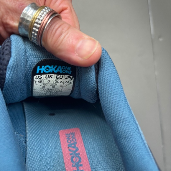 Women’s HoKA Gaviota 3 Blue and Pink - Picture 8 of 13